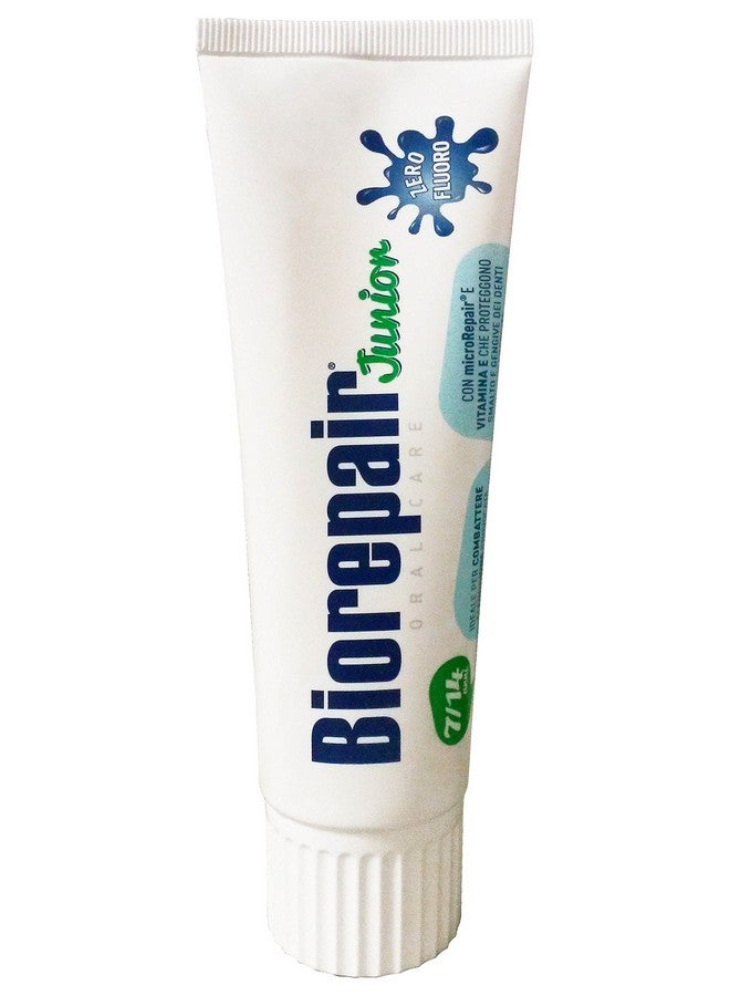 Biorepair: Oral Care Junior 7-14 Years Toothpaste, Fluoride Free, with Mint Extract - 2.53 Fluid Ounces (75ml) Tubes (Pack of 2) [ Italian Import ] - Image 2