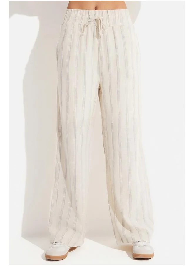 JUNE June Shirt Trousers Set Stone - Grey