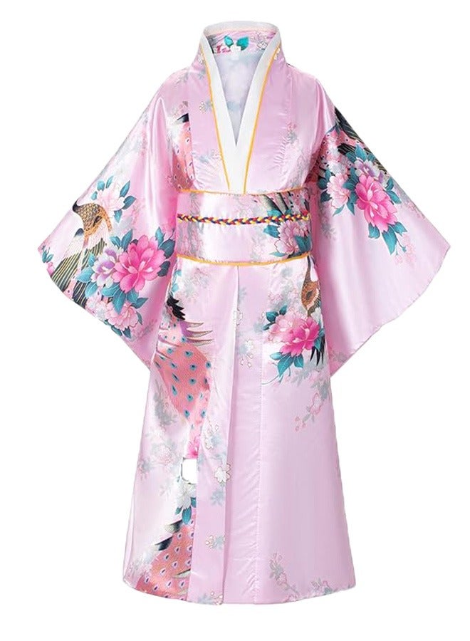 Beauenty Japanese Traditional Dress Kimono Robe For Kids Girls Costume - Image 1