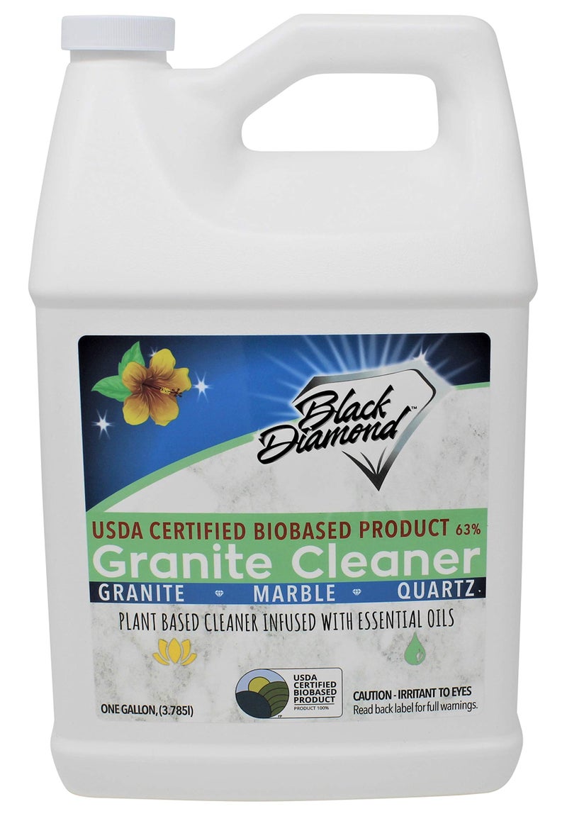 Black Diamond Stoneworks Granite Counter Cleaner USDA Certified BIOBASED Safe for Granite and other stone countertops Safe for food contact formula to keep your countertops looking fresh and clean