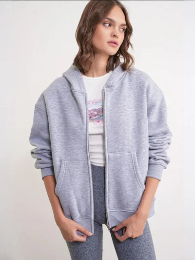 ميكسراي Mixray Full-Zip Hoodie with Pockets