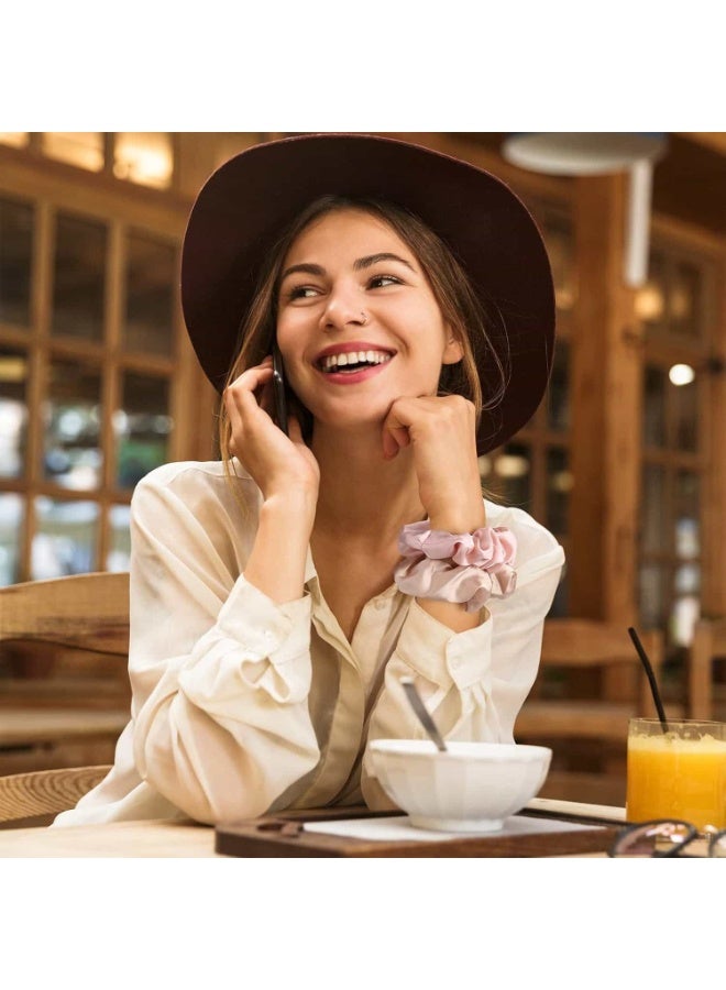 ميتوي 12 قطعة سكرونشي حريري لجميع أنواع الشعر والقوام للفتيات والنساء - Image 3