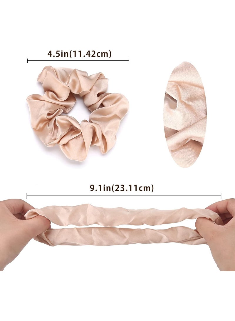 ميتوي 12 قطعة سكرونشي حريري لجميع أنواع الشعر والقوام للفتيات والنساء - Image 4