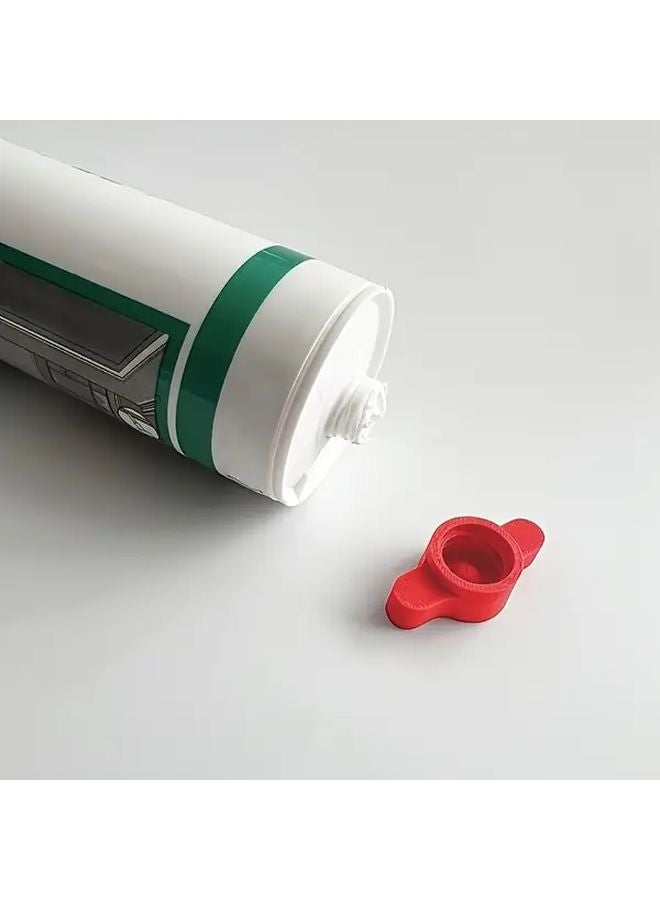 Red Glue Tube Cap Silicone Plastic Conical Design Enhanced Sealing Prevents Quick Drying - Image 1