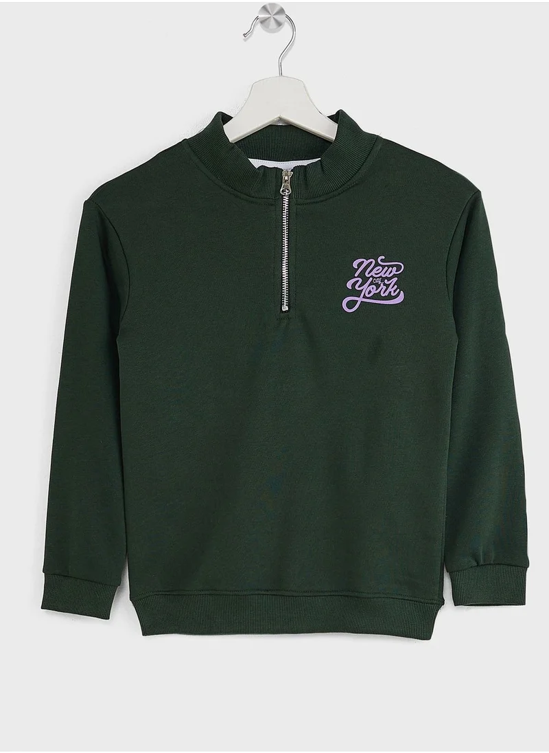 Pinata Girls Printed Full Zip Sweatshirt And Jogger Set