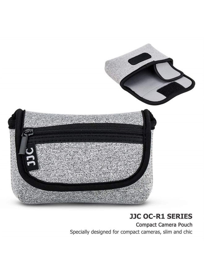 JJC Compact Camera Case Travel Pouch Sleeve for Sony ZV1II ZV-1II ZV1F ZV-1F ZV1 ZV-1 RX100 VII VI VA Canon G7X G5X G9X SX740 Olympus TG-6 TG-5 TG-4 Fujifilm XP130 XP140 XP90 Ricoh GR III II & More