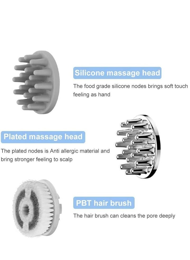 NIBEMINENT - 2 in 1 Scalp Massager Sonic Vibrating Massage Device to promote Head Blood Circulation, Pain Relief, Headache Relief,facial cleansing brush for deep cleaning face skin AG-1718 - Image 1