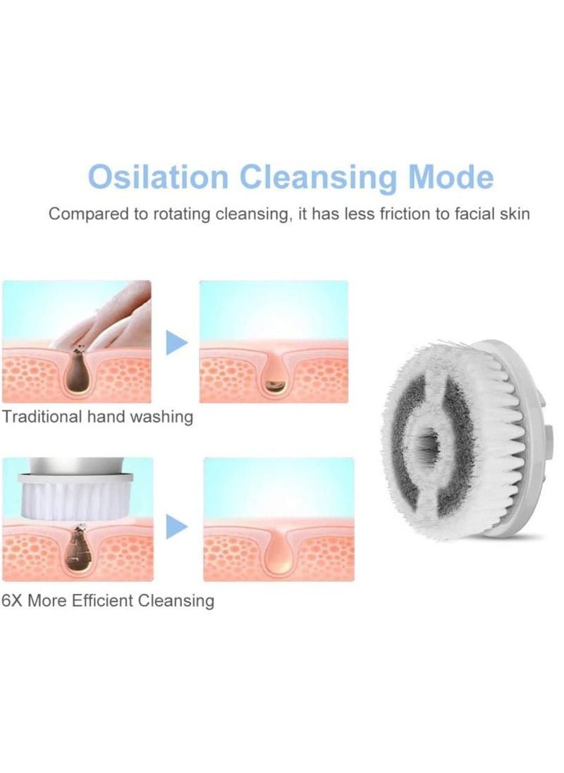 NIBEMINENT - 2 in 1 Scalp Massager Sonic Vibrating Massage Device to promote Head Blood Circulation, Pain Relief, Headache Relief,facial cleansing brush for deep cleaning face skin AG-1718 - Image 1