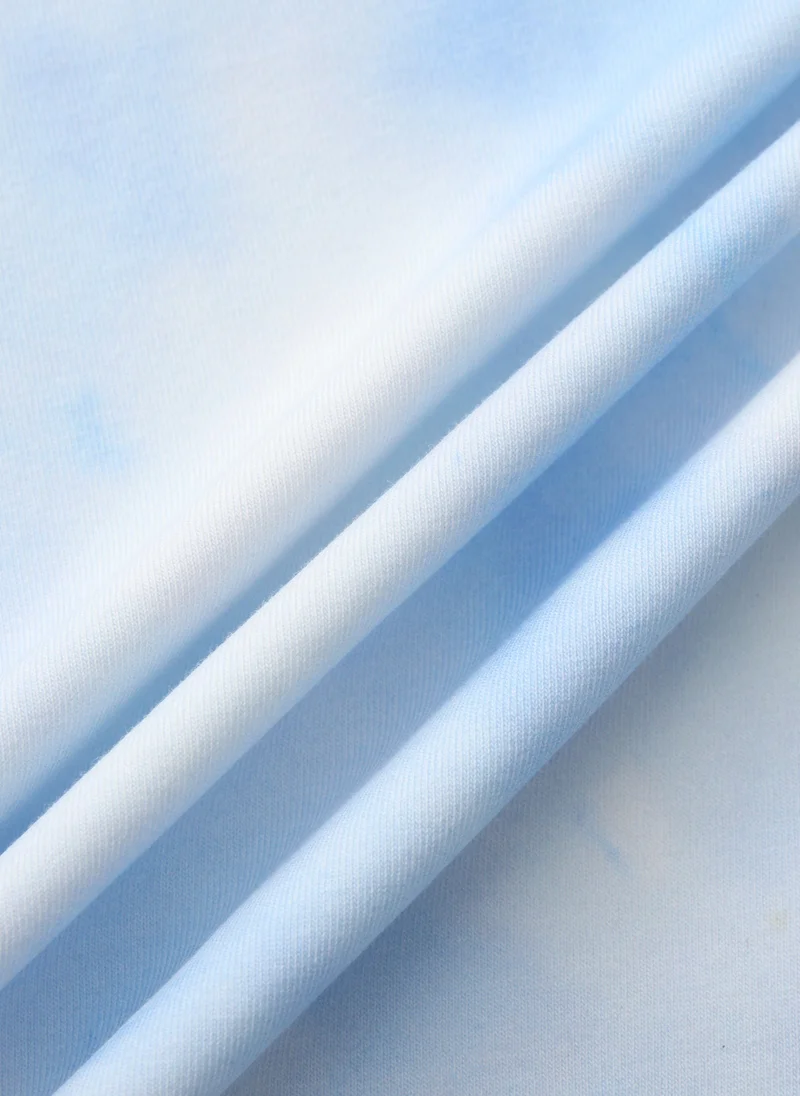 Balabala Blue Kids Boys Round v-neck short-sleeved T-shirt for Men | Best Price UAE