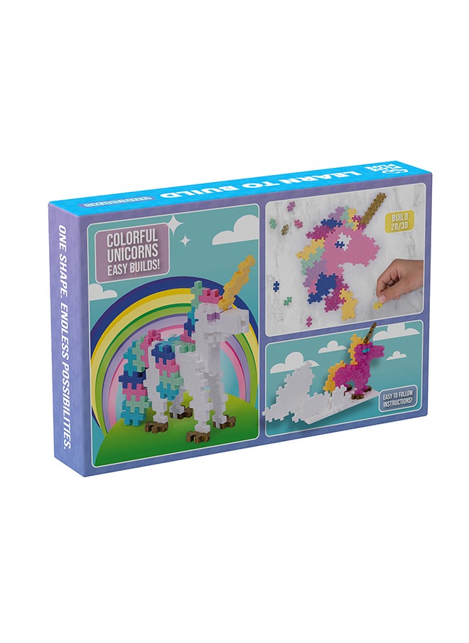 Plus-Plus Ingenious Construction Toy, Learn To Build, Unicorns, Creative Building Blocks, 275 Pieces  - Image 2