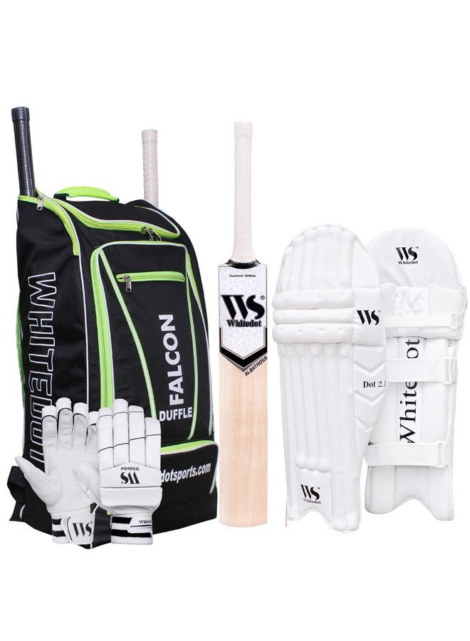 WHITEDOT SPORTS Whitedot Falcon Kashmir Willow Cricket Combo Kit Set, Suitable for Youth/Medium, Right Hand - Image 1