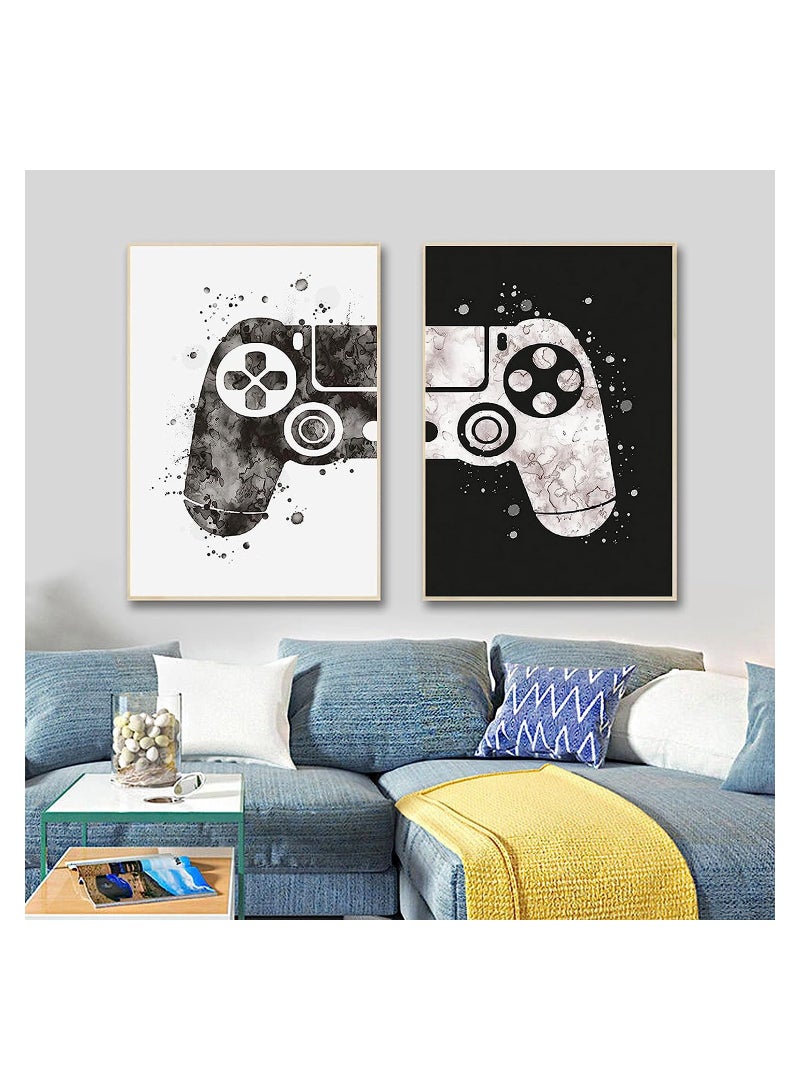 Gaming Wall Decor, Unframed Gamepad Posters Wall Pictures Canvas Painting, Video Game Themed Wall Art Canvas Framed Posters Prints Paintings Pictures, for Kids' Bedroom Home Decoration - Image 5