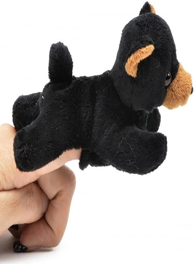 Unipak 1155BK Black Plush Bear Finger Puppet, 5-inch Length