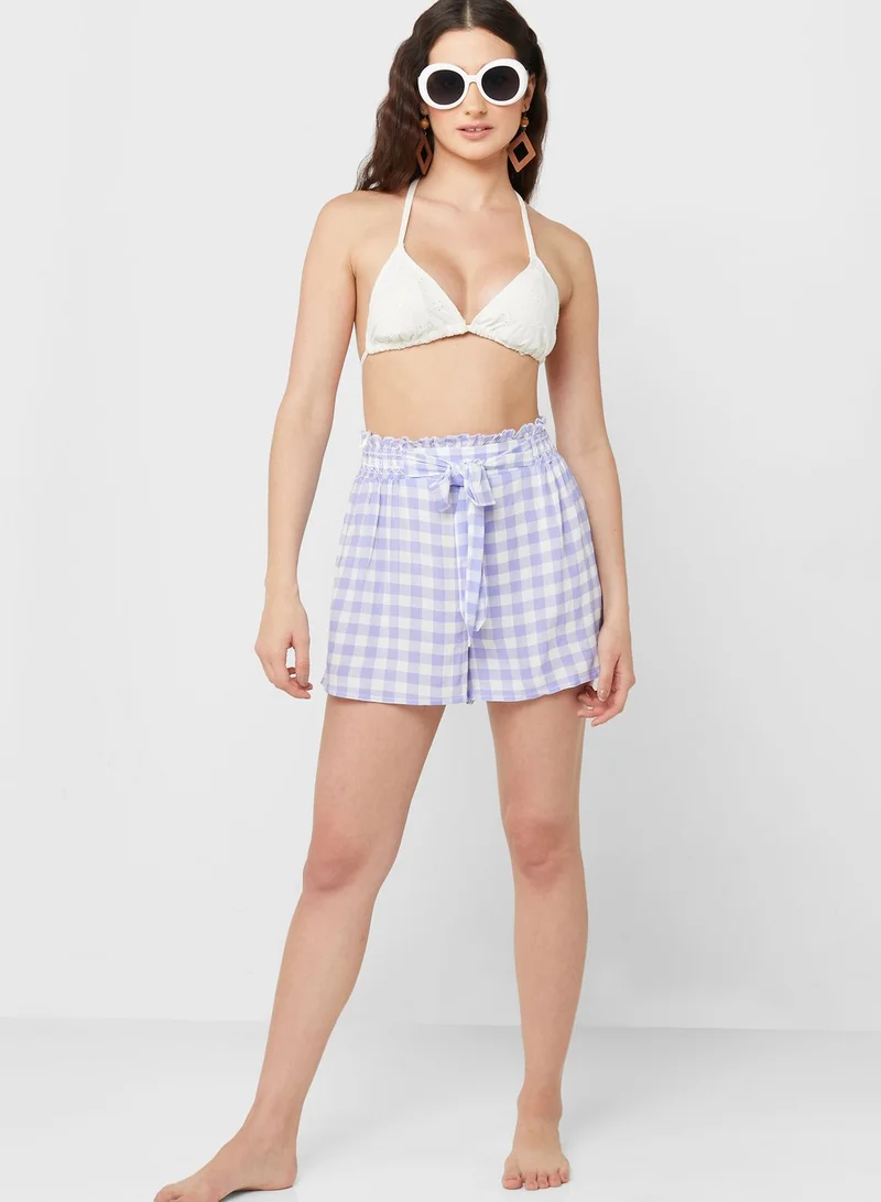 RIVER ISLAND Gingham Short Co Ord