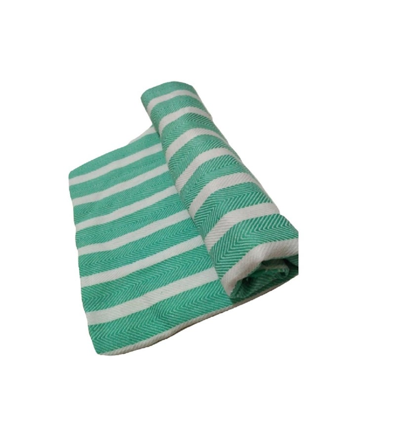 Cotton Colors - 2 Striped Bath Towels - Standard Towel (60" * 30 ") (Super Water Absorbent, Very Thin, Light Weight, Soft & Easy to Dry)_D241 - Image 2
