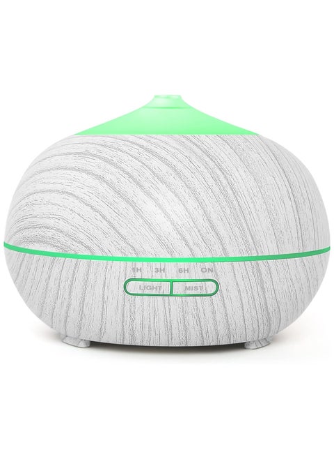 Essential Oil Diffuser Humidifier for Home: 400ml Aroma Air Oils Diffusers for Large Room - Ultrasonic Aromatherapy Vaporizer Cool Mist Humidifiers with LED Light for Bedroom