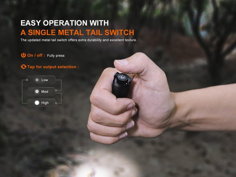 Fenix E12 V3.0 EDC Flashlight Penlight, 200 Lumen 1xAA Battery Designed for Everyday Carry with Lumentac Battery Organizer - Image 5