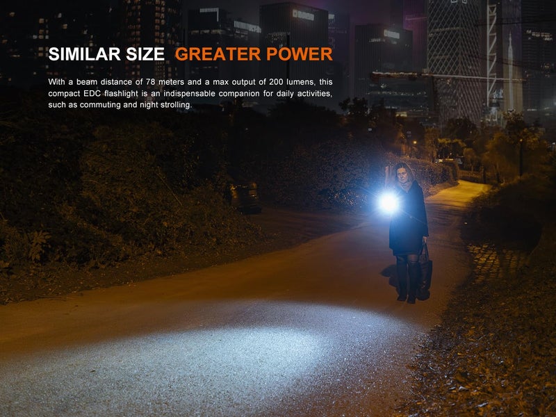 Fenix E12 V3.0 EDC Flashlight Penlight, 200 Lumen 1xAA Battery Designed for Everyday Carry with Lumentac Battery Organizer - Image 3
