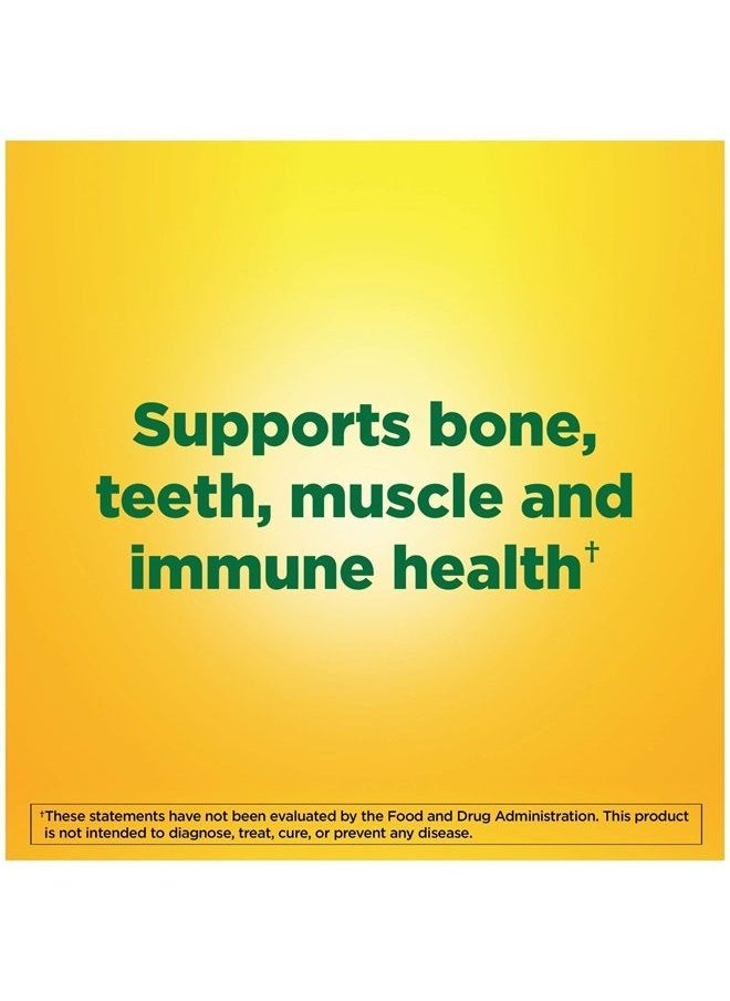 Nature Made - Vitamin D3, 220 Tablets, Vitamin D 2000 IU (50 mcg) Helps Support Immune Health, Strong Bones and Teeth, & Muscle Function, 250% of Daily Value for Vitamin D in One Daily Tablet - Image 1