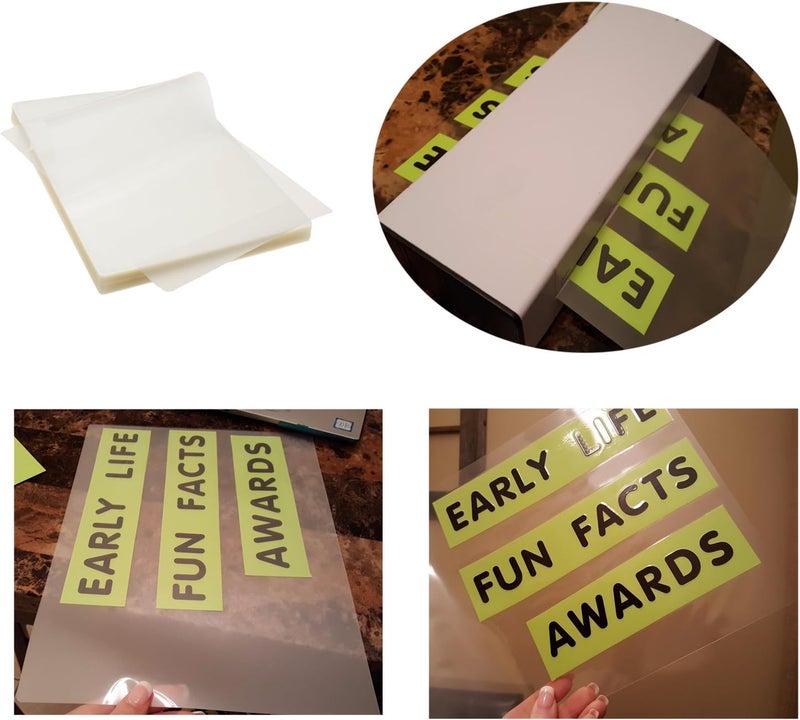 Immuson Thermal Laminating Pouches 8.9 x 11.4, 3Mil Thickness, Crystal Clear Finish, 200 Pack - Image 3