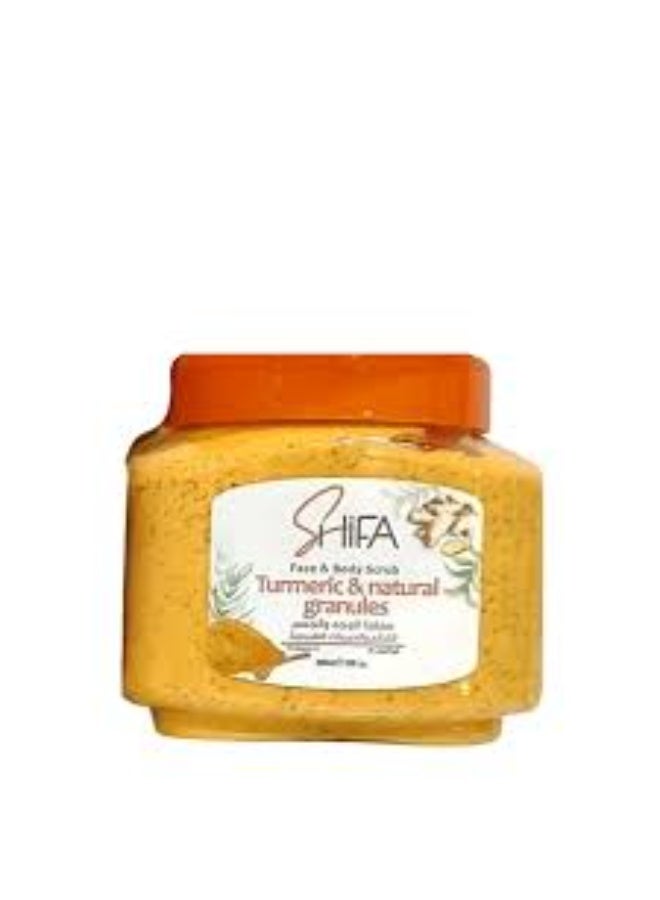 SHIFA Turmeric and Natural Granules Face and Body Scrub 300m