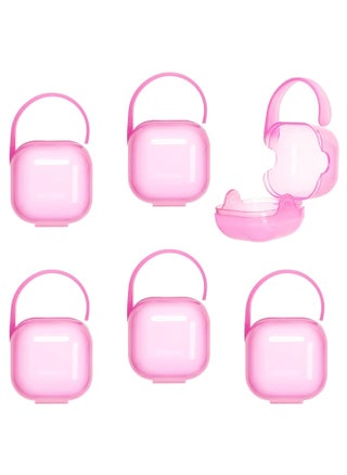 6 Pack Pacifier Case, Pacifier Holder Case with Handle,Universal Pacifier Container for Travel, Pink - pzsku/Z90F6C274C43DF51CDE10Z/45/_/1737080448/5bc12183-2952-4910-939a-c3a953439c36