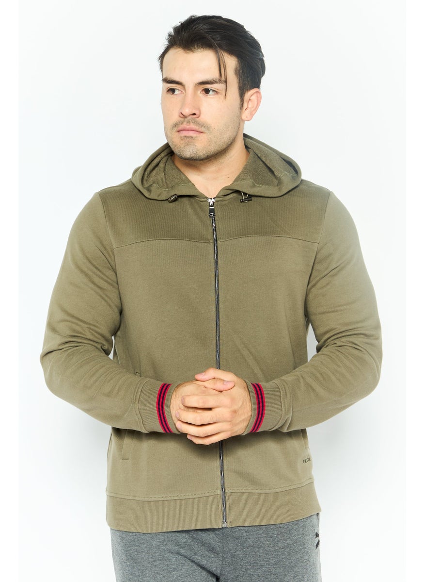 Men Hooded Solid Long Sleeves Sweatshirt, Olive - pzsku/Z90F6DB6E637F90745BC9Z/45/_/1737643093/8bdd6977-a85a-47c2-9e98-e32d169d674a