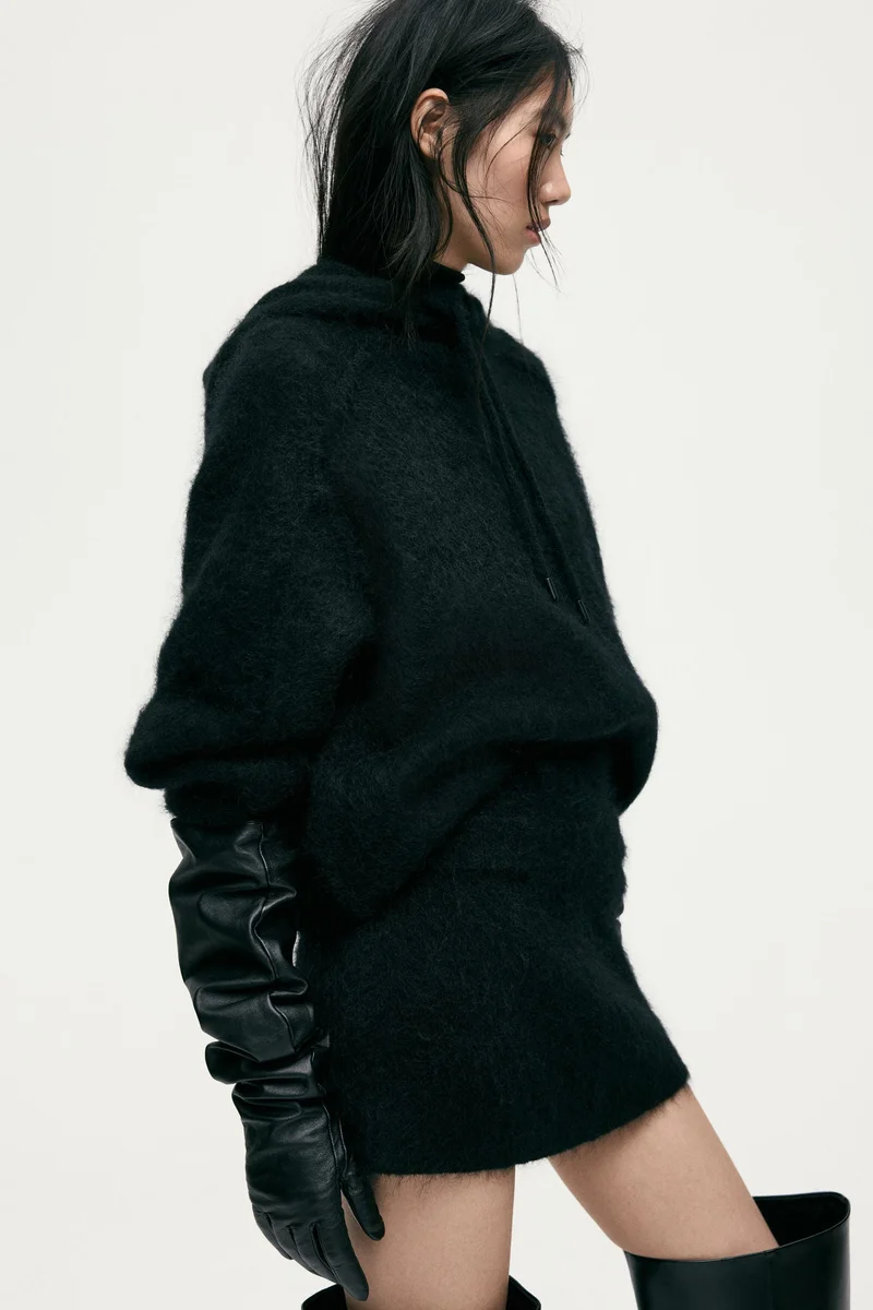 H&M Mohair-blend hoodie