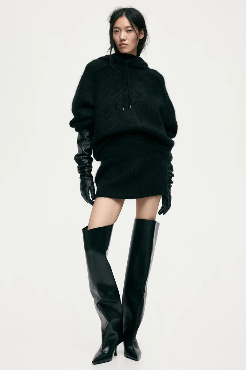 H&M Mohair-blend hoodie