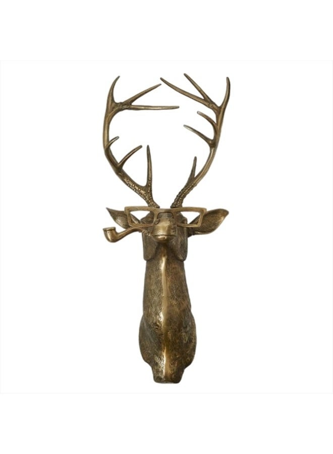 Hztyyier Animal Head Wall Hanging Decor Large Faux Deer Head Artificial Deer Head Wall Decor for Wall Mount Decoration - Image 1