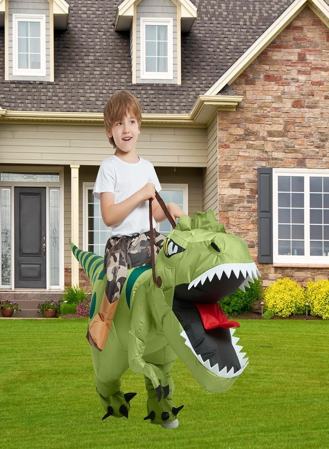 One Casa Halloween Inflatable Dinosaur Costume Kids,Blow Up T Rex Suit Boys Girls (4-6YRS,No Hat) - Image 3