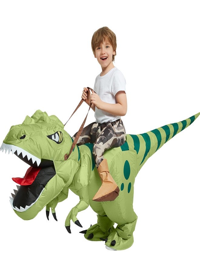 One Casa Halloween Inflatable Dinosaur Costume Kids,Blow Up T Rex Suit Boys Girls (4-6YRS,No Hat) - Image 4