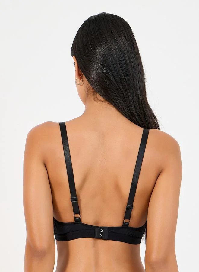 Styli Pack of 2 - Non Padded Non Wired Scalloped Lace Edge Bralette