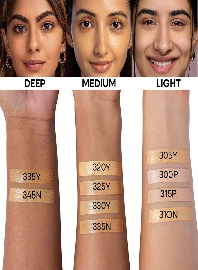 Nykaa Superlight Serum Matte Filter Finish Skin Tint Foundation - 305Y (30ml) - Image 5