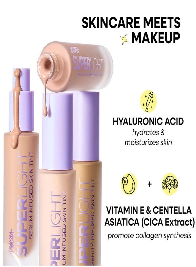 Nykaa Superlight Serum Matte Filter Finish Skin Tint Foundation - 305Y (30ml) - Image 4