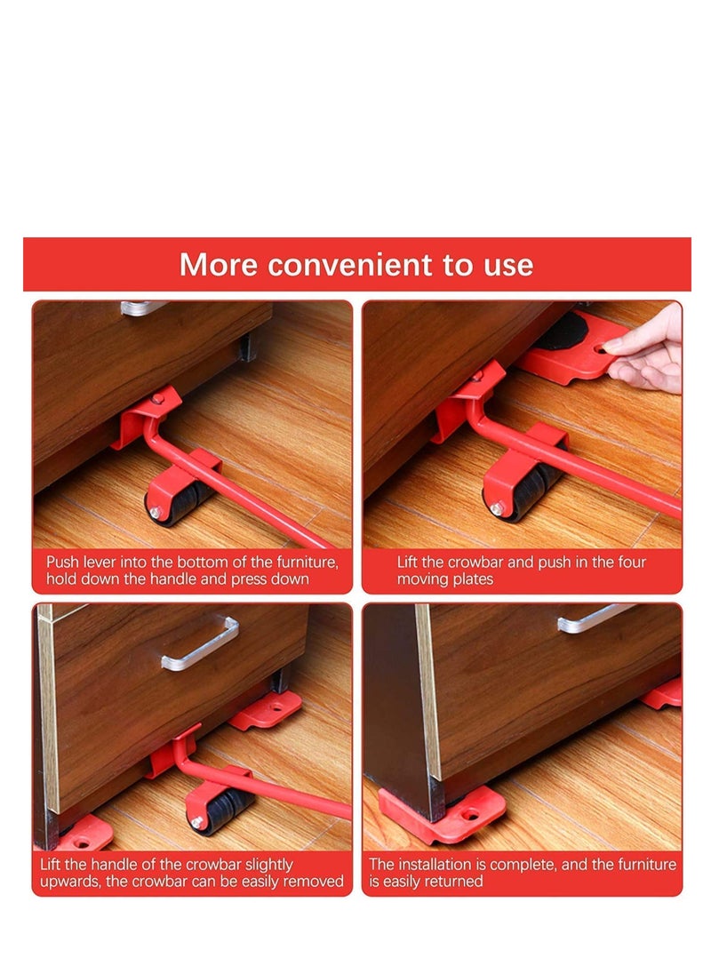 Generic - Lifter Mover Tool Set Heavy Duty Furniture Shifting Lifting Moving Tool with Wheel Pads for Easy and Safe Moving, Suitable for Sofas, and Refrigerators - Image 1