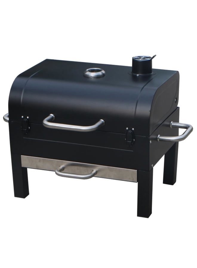GasOne Portable Charcoal Grill – 18-inch Tabletop Charcoal Grill with Side Handles and Lid – Compact BBQ Charcoal Grill for Picnic, Tailgate, Travel – 2-Tiered Outdoor Charcoal Grill - Image 1