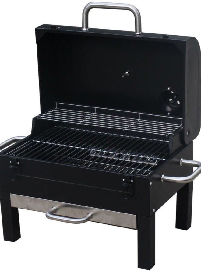 GasOne Portable Charcoal Grill – 18-inch Tabletop Charcoal Grill with Side Handles and Lid – Compact BBQ Charcoal Grill for Picnic, Tailgate, Travel – 2-Tiered Outdoor Charcoal Grill - Image 2
