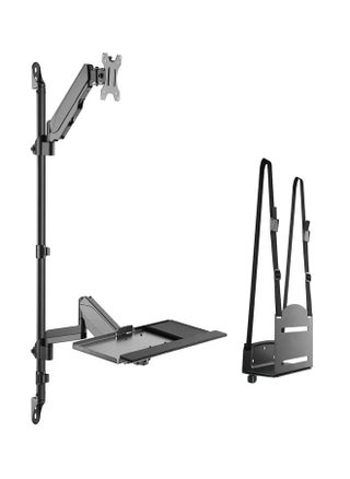 SH WWS04 01 Single Screen Pole-Held Computer Wall Mount with CPU Holder for 17"-32" Screens, VESA 100x100, 8kg Load Capacity – Black - pzsku/Z90F7718A8E035A97AA79Z/45/1746370158/d936aeee-7568-4880-bc6f-945845ff220c