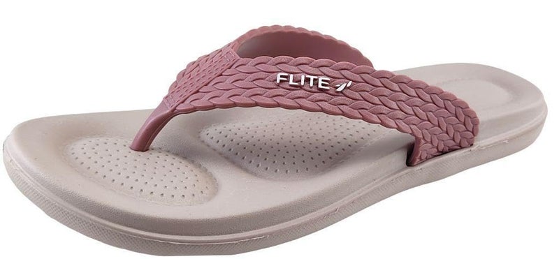 FLITE Women's Daily Use Slippers || Flip flop for Girls || Ladies Slipper (Pink, 8) - Image 2