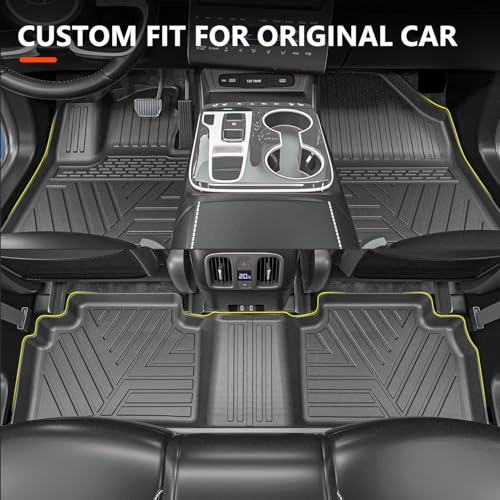 powoq Floor Mat Compatible with 2022 2023 2024 2025 Hyundai Tucson Trunk Mat Backrest Mat TPE Cargo Liner Replacement for 2022-2025 Hyundai Tucson Accessories(Upgrade Trunk Mat+Backrest Mat+Floor Mat) - Image 5