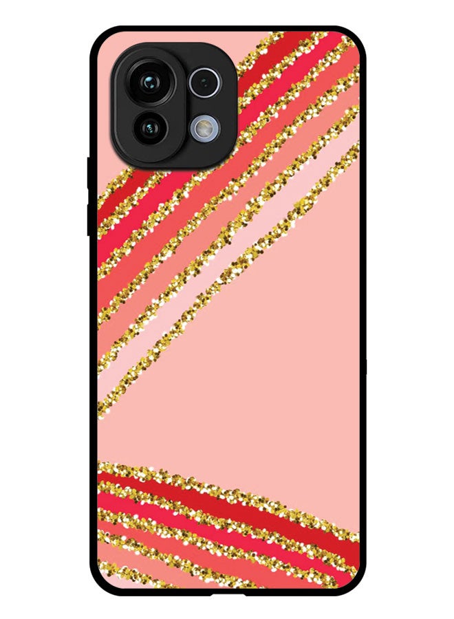 EYE CATCH Printed Protective Case Cover For Xiaomi Mi 11 Lite 5G -  Red & Pink Texture - Image 1