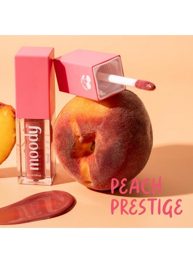 Moody Drip Matte Liquid Lipstick - Peach Prestige, with Jojoba Seed Oil & Vitamin E | Transferproof, Long Lasting & Vibrant Lip Colors That Last Upto 12 Hours | Paraben Free Lip Tint, 4ml - Image 2