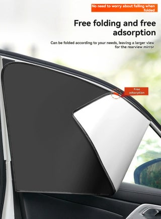 New car sunshade magnetic window sunshade sun protection heat insulation sunshade privacy blackout cloth (full set of four windows) - view 4