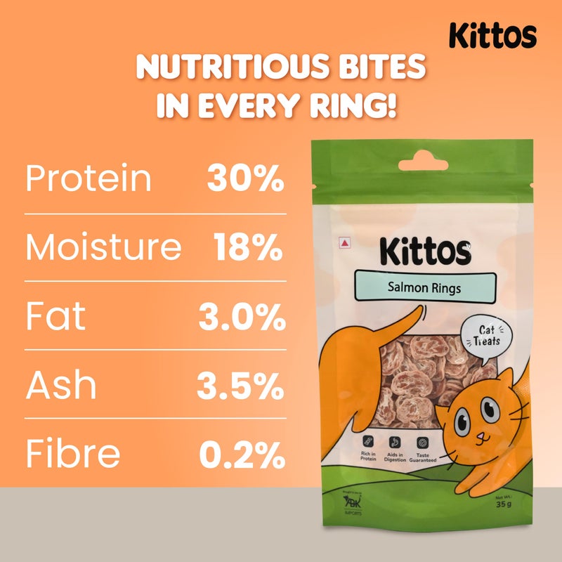 Schesir Tuna & Chicken Wet Cat Food 85g + Kittos Salmon Rings 35g High Protein Combo for Cats Real Meat Tasty Wet Food + Irresistible Treats for All Breeds - Image 3