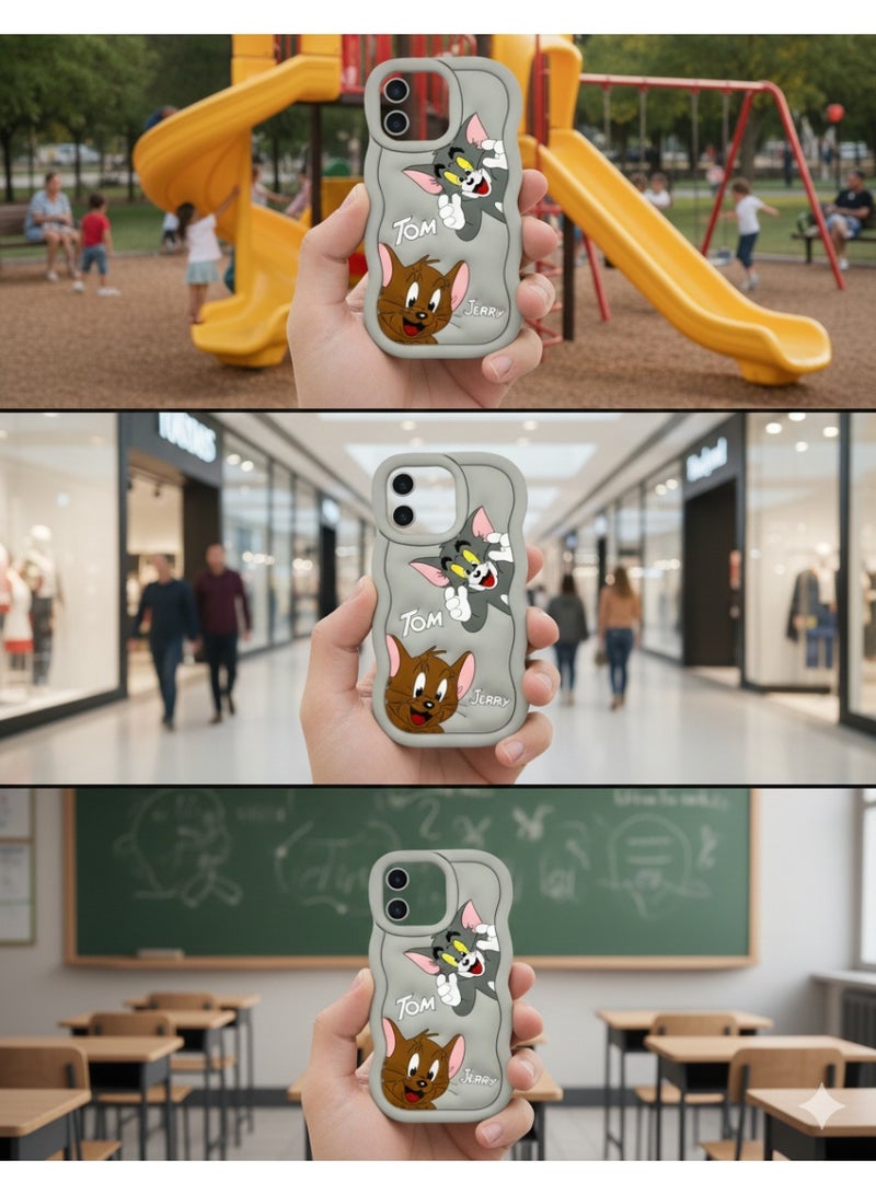 Grace iPhone 16 Pro Max - Tom and Jerry 3D Cartoon Phone Case – Cute  Character Protective Cover - Image 5