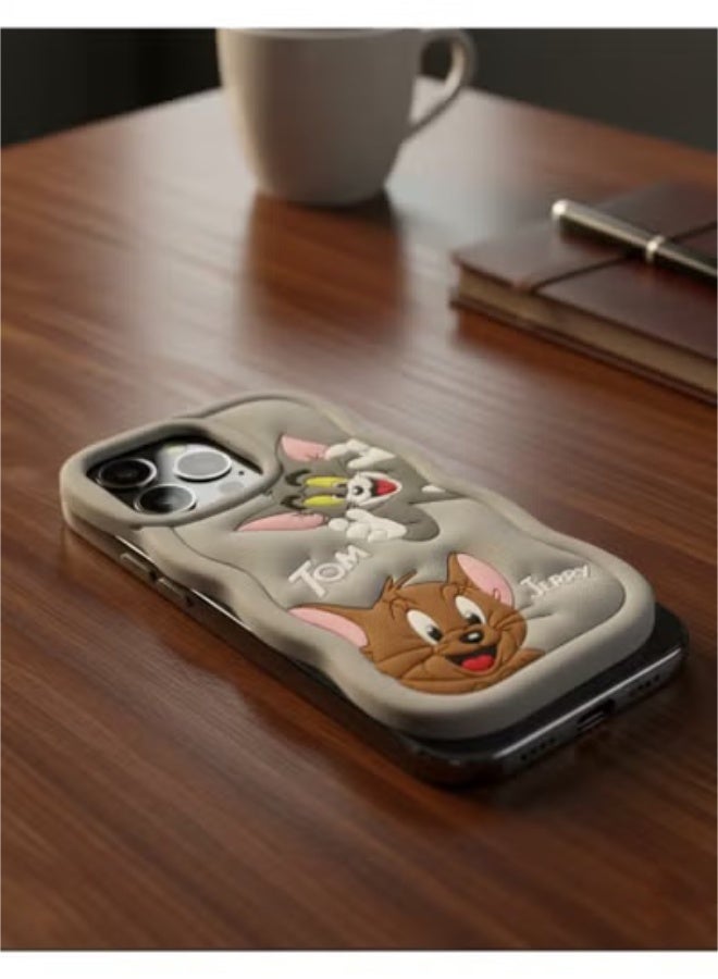 Grace Case cover iPhone 16 Pro Max - Tom and Jerry 3D Cartoon Phone Case – Cute  Character Protective Cover - Image 4