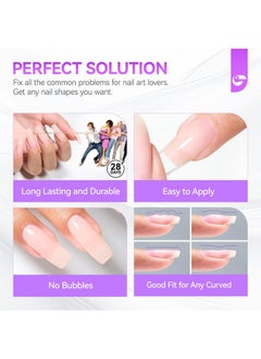 gelike ec Gel Nail Glue Uv - 6 In 1 Gel Glue For Nail Tips With Sheer Apricot Nude Color, Base Coat Free, Strong Adhesive For Press On Nails Acrylic Tips, Ideal For Salon And Home Diy  - Image 5