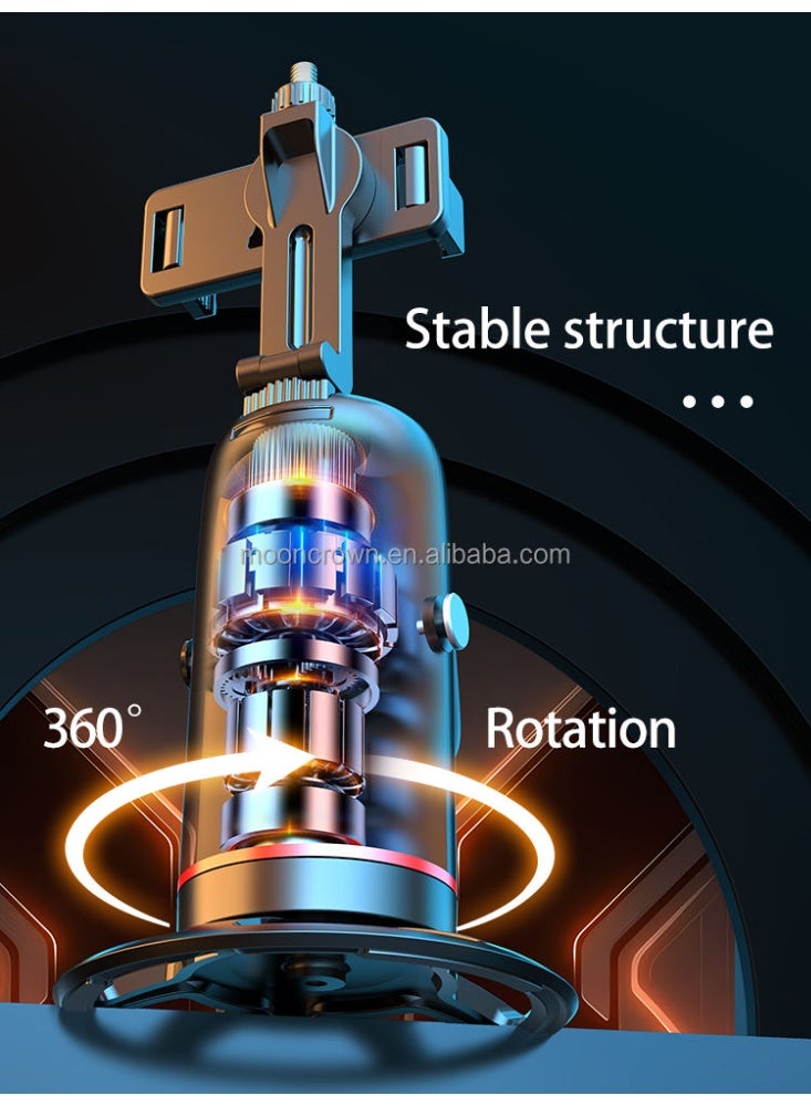 360 degree Auto Face Tracking Selfie Stick Tripod Q03 Black - Image 4