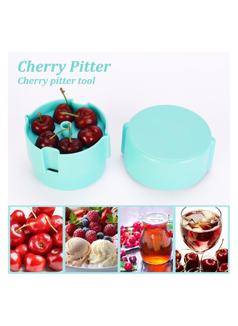 SYOSI Cherry Core Remover Tool, Cherry Pit Picking Remover, Multi Portable Cherry Pitter Corer Tool, Press Type Cherry Pitter For Removing 6 Cherry Pits At Once, Save Time & Space  - Image 3